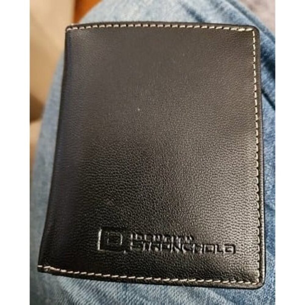 RFID Blocking Bifold Wallet Men Magnetic Clasp
